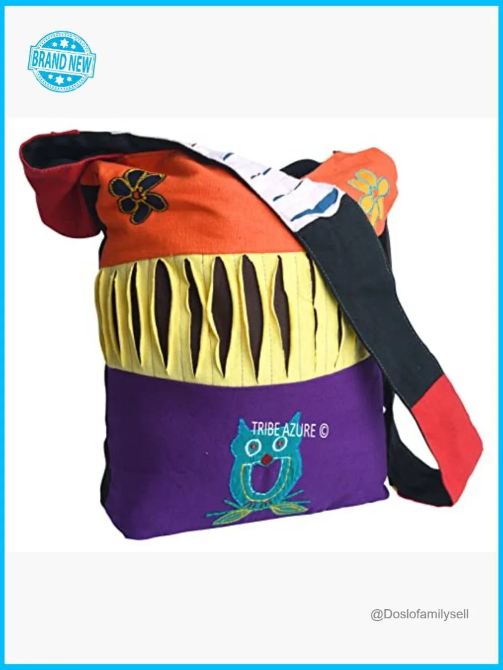 Hobo Crossbody Bag with Handmade Patchwork Lightweight Roomy Spacious Shoulder